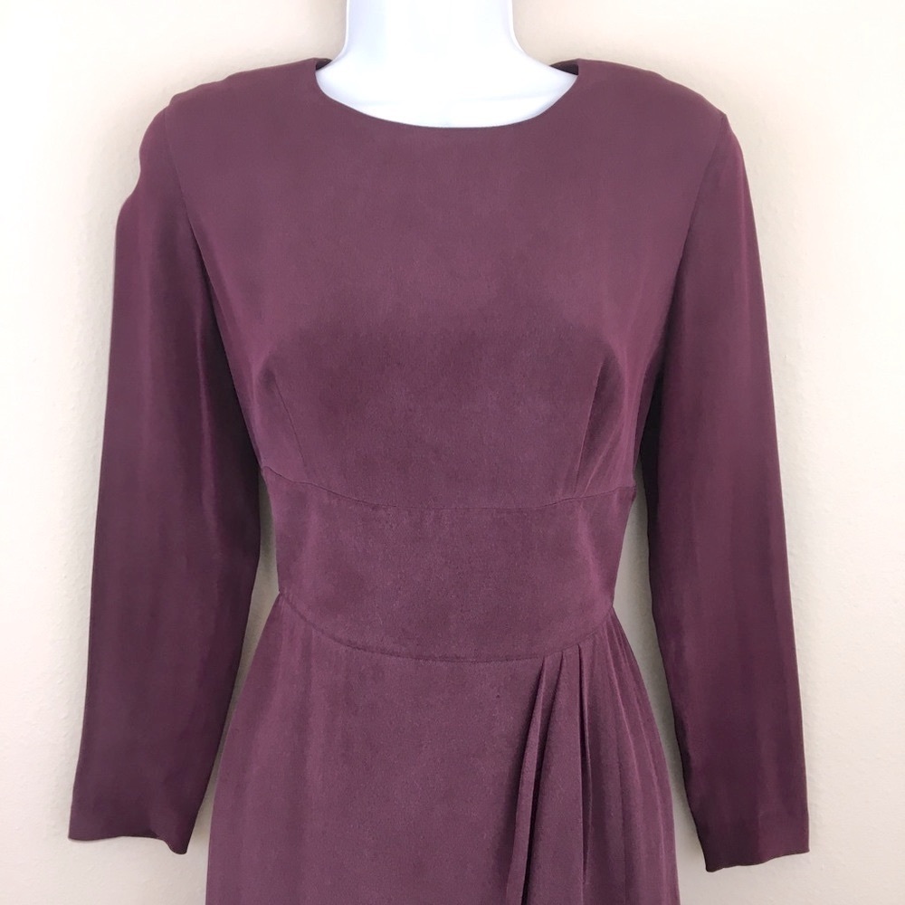 Jones New York Silk Faux Wrap Dress - Picture 2 of 6